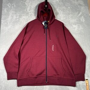 Ralph Lauren Hoodie Mens 3XB 3XL Big Red Full Zip Double Knit‎ Jacket